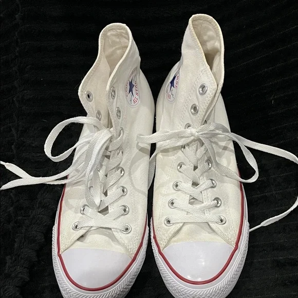 Converse White High-Top Sneakers - Picture 1 of 4